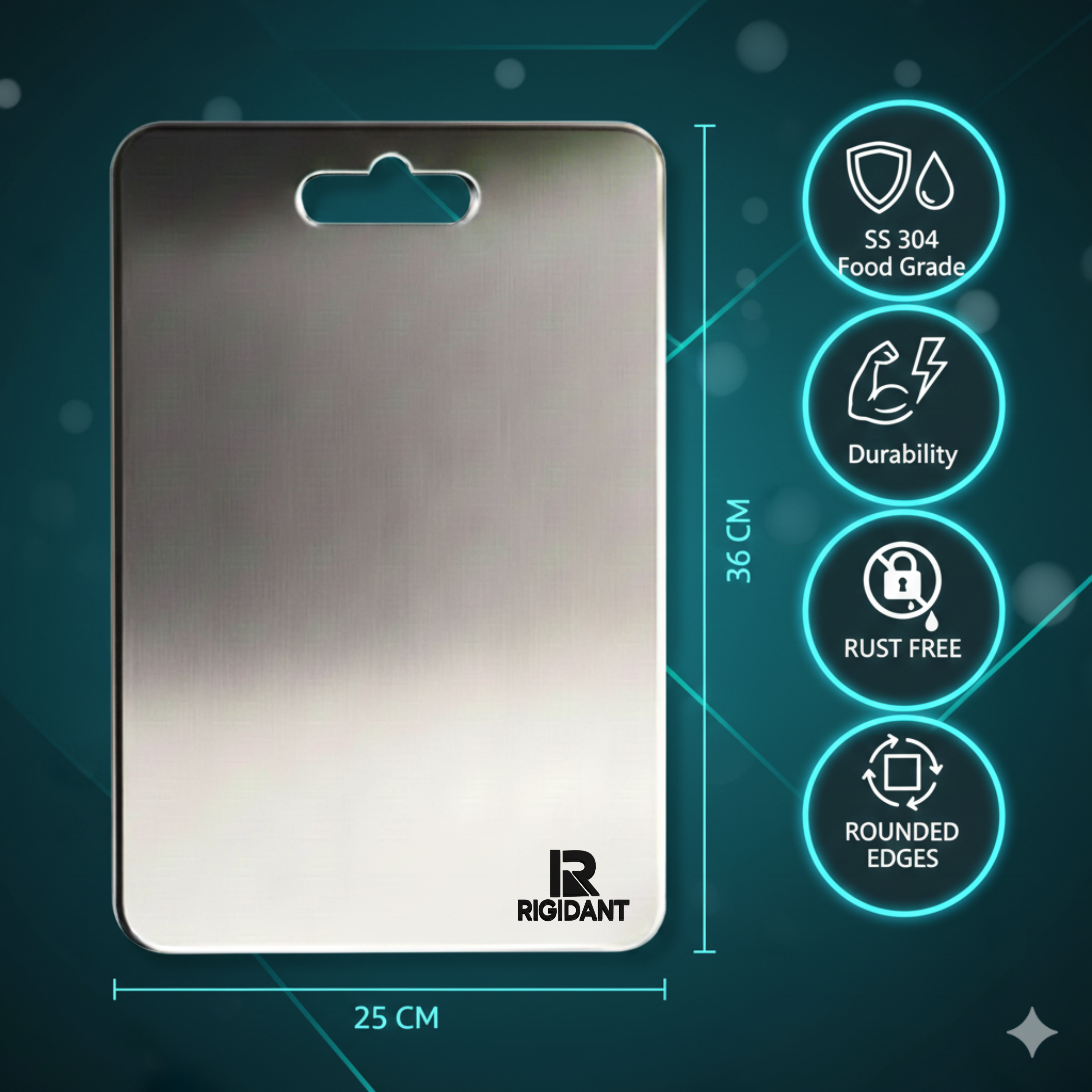 Stainless steel chopping Board Regular